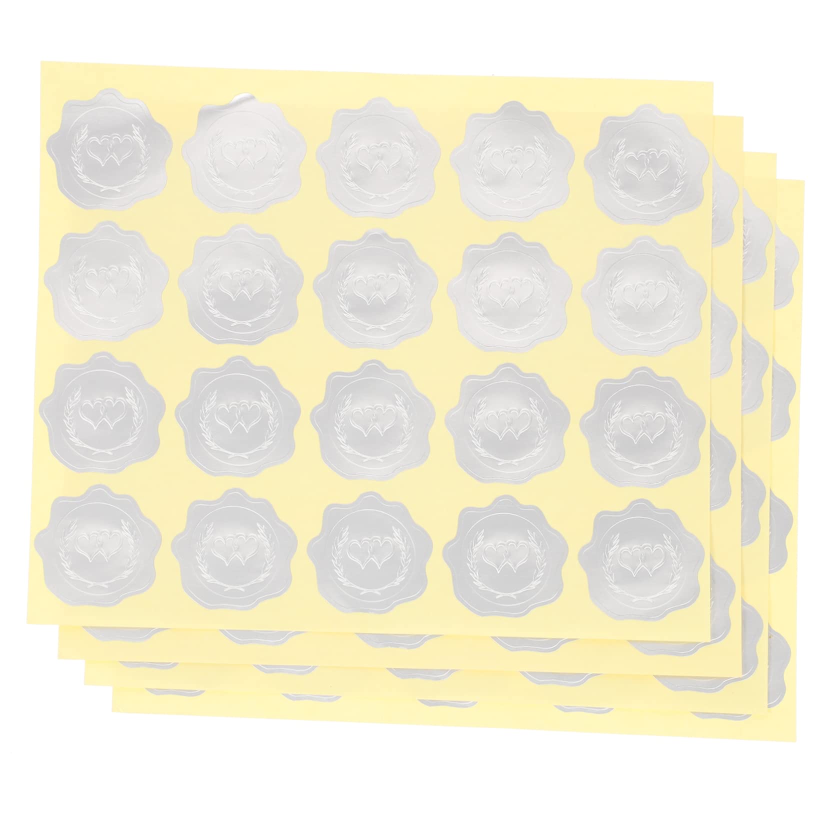 Lurrose 20fogli Adesivi Decorativi Per Etichette Adesive Per e Matrimoni Per Buste e Stickers Totali
