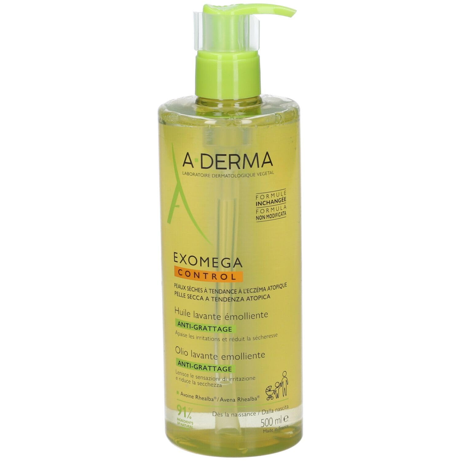 A-DERMA Exomega Control Shower Oil (500 Ml)-image