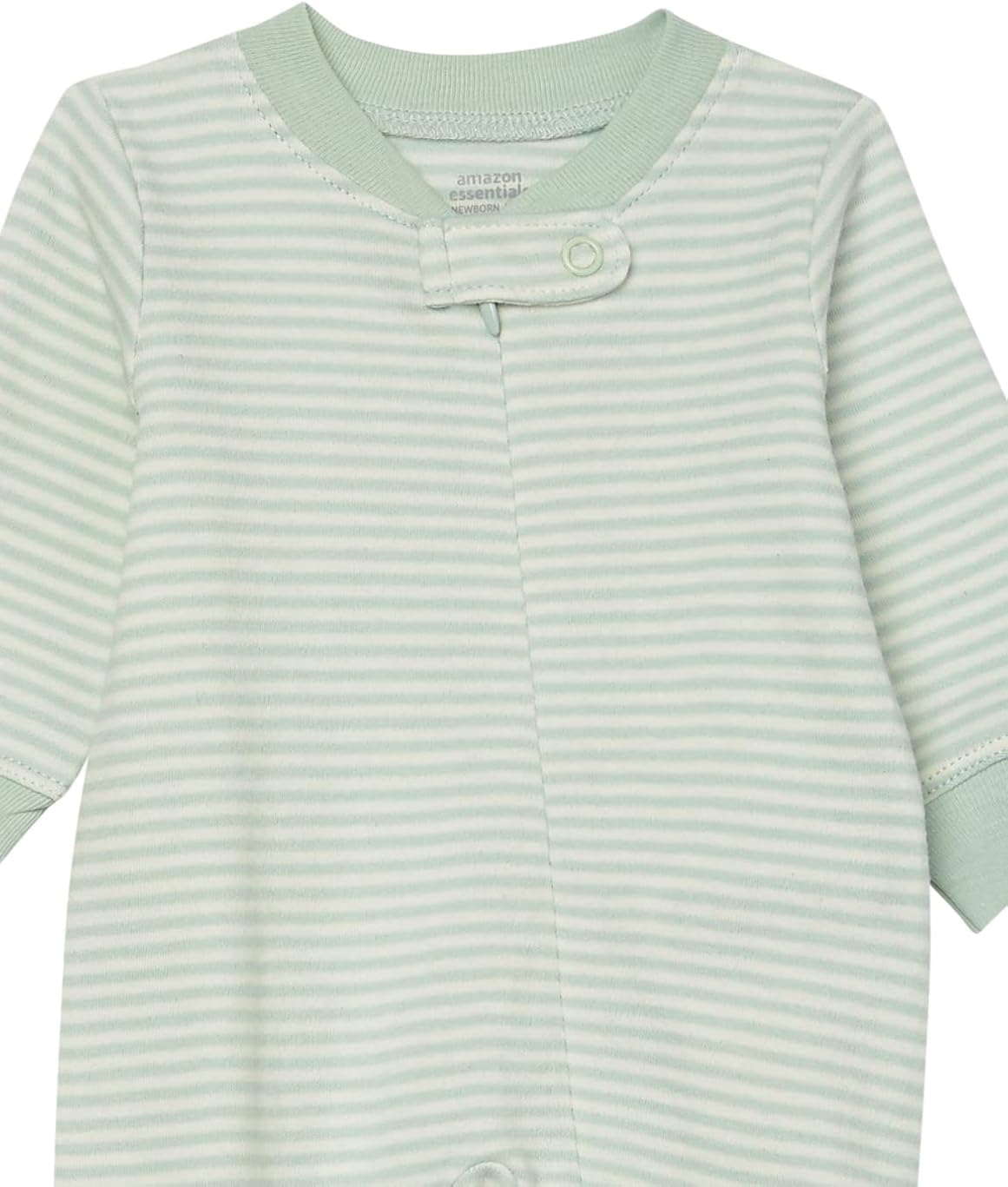 Amazon Essentials Unisex Babies' Footed Zip-Front Sleep and Play, Multipacks 3 Pink, Berry Preemie