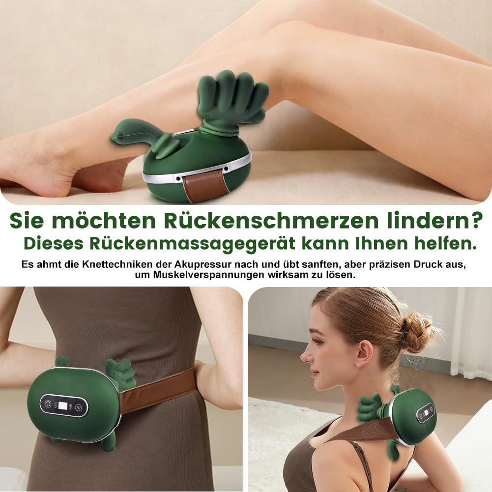 Massagegerät, 4D Nackenmassagegerät mit Wärme, Massagegerät Nacken, Shiatsu Massagegeräts, Nackenmassage Schultermassage Gerät, Entspannt die Muskeln und lindert Müdigkeit, für Zuhause & Büro