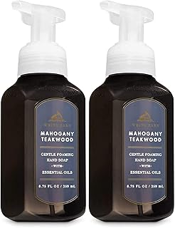 Bath & Body Works White Barn Gentle Foaming Hand Soap in Mahogany Teakwood (2 Pack)