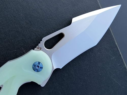 Miniatura 4 de Eafengrow EF936 - Cuchillo de bolsillo, mango G10, cuchillo de hoja de acero D2 con rodamiento de bolas, cuchillo de aleta abierto seguro, cuchillos