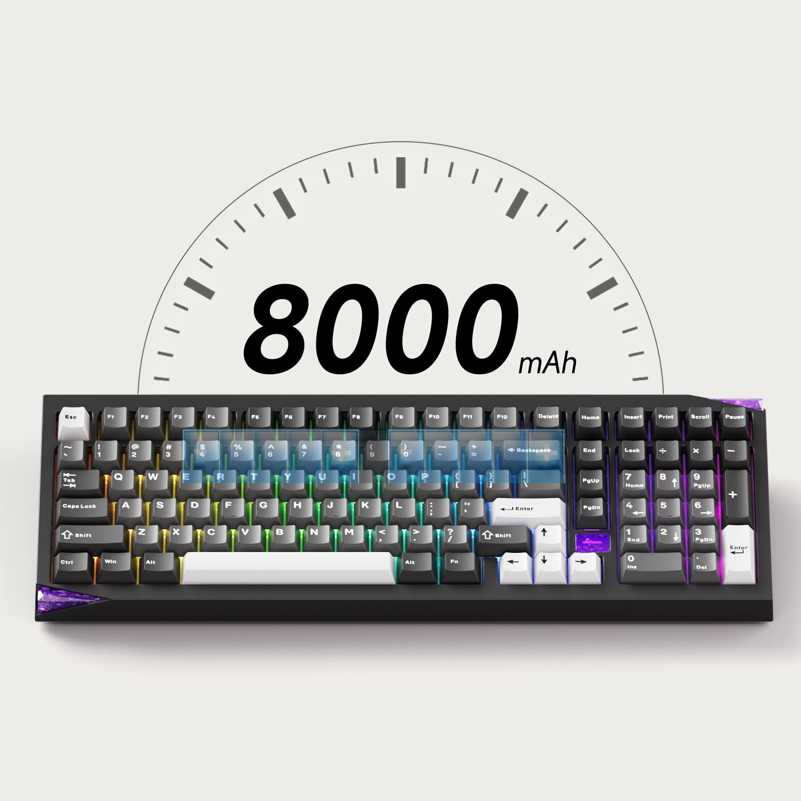 Amazon.com: Akko Gem 02 QMK/VIA Aluminum Mechanical Keyboard Tri