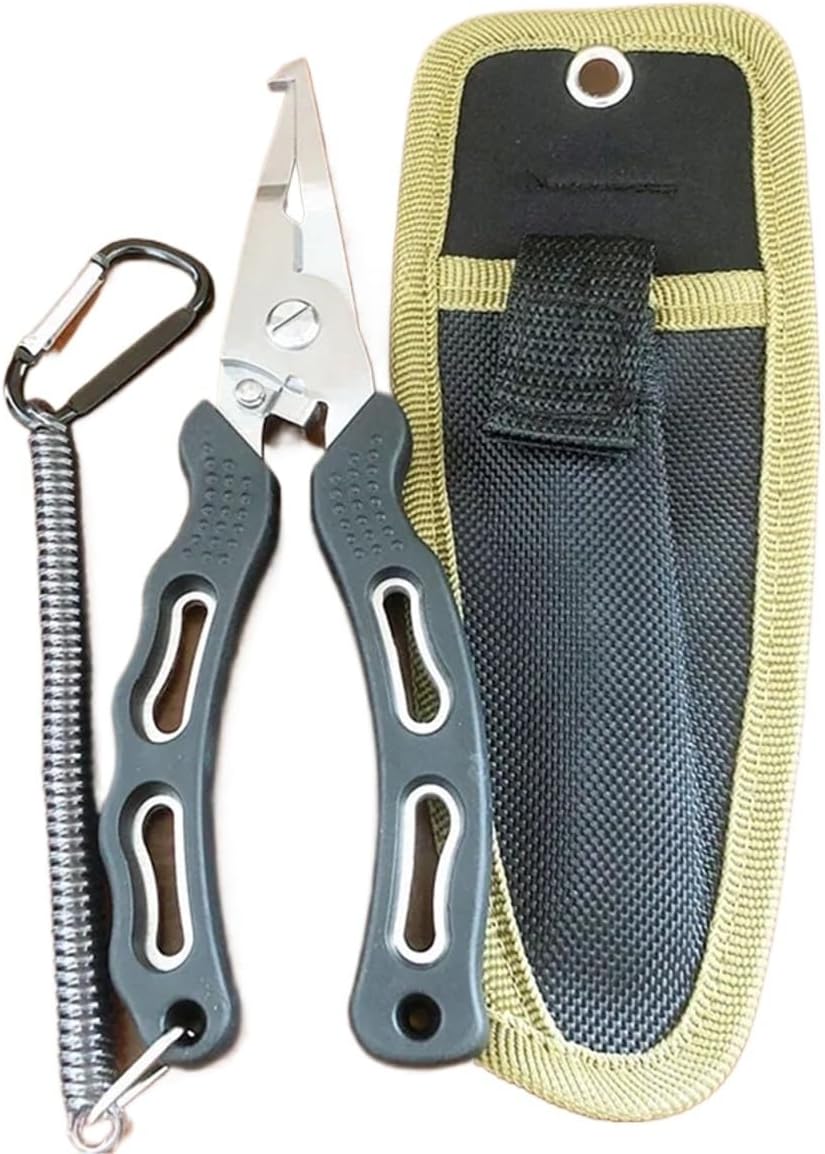 Multifunctional Lure Fishing Pliers Fish Mouth Control Clamp Hook Lifter Line Cutter Fishing Tool