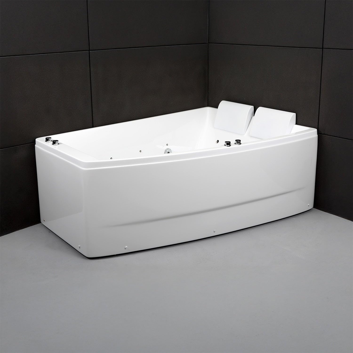 Baignoire Balnéo Sangha Duo Wave Droite 170 x120 x63 cm, by SPALINA