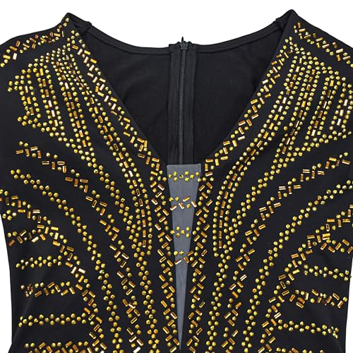 Image of Nagfar Women Rhinestone Sequin Birthday Party Sexy New Year Formal Dress