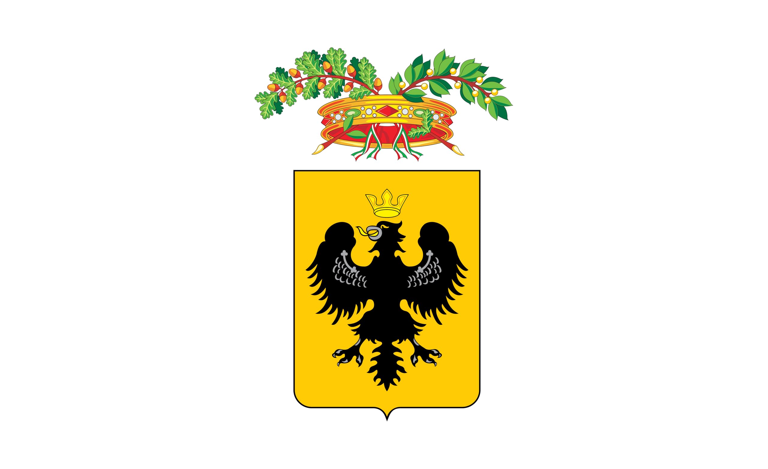 Drapeau de Pise avec armoiries de la ville italienne format géant 200 x 120 cm