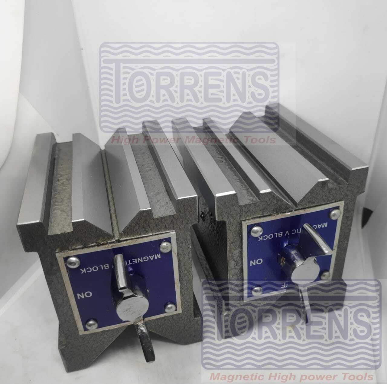 Precision Magnetic V block Matched Pair Both Side V 150x95x75mm-6" Set Of Two Pc-Amz1001