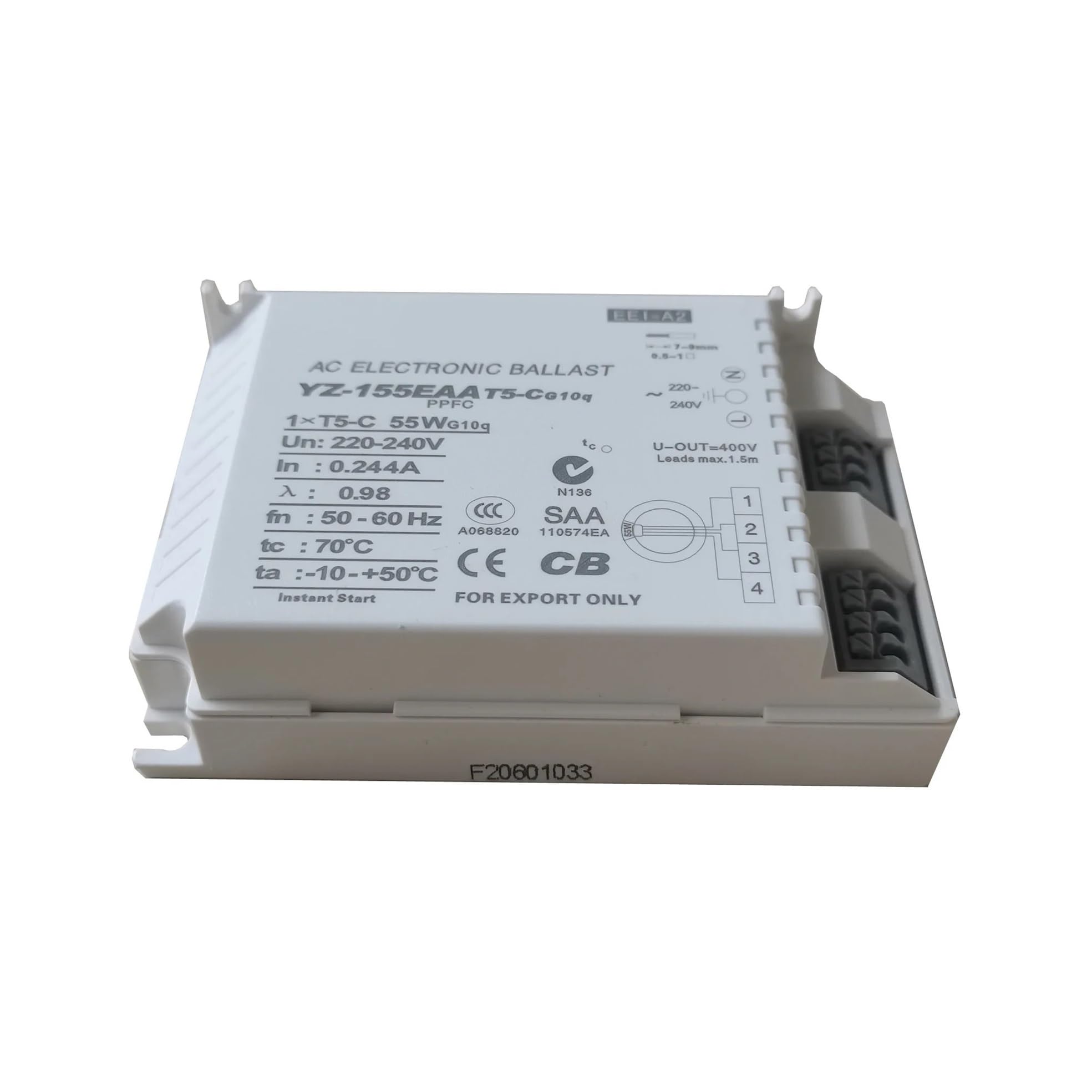 VISIYUBL YZ-118EAA YZ-126EAA YZ-140EAA YZ-155EAA AC Electronic Ballast Instant Start Fluorescent Lamp Electronic Ballasts 220-240V(YZ-155EAA)