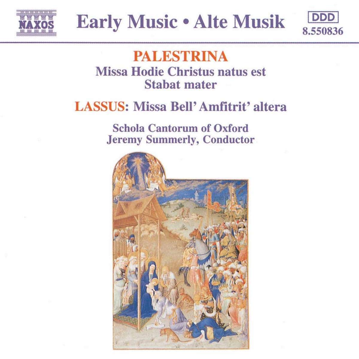 Palestrina: Missa Hodie Christus natus est; Stabat Mater · Lassus: Missa Bell' Amfitrit' altera /Schola Cantorum of Oxford · Summerly