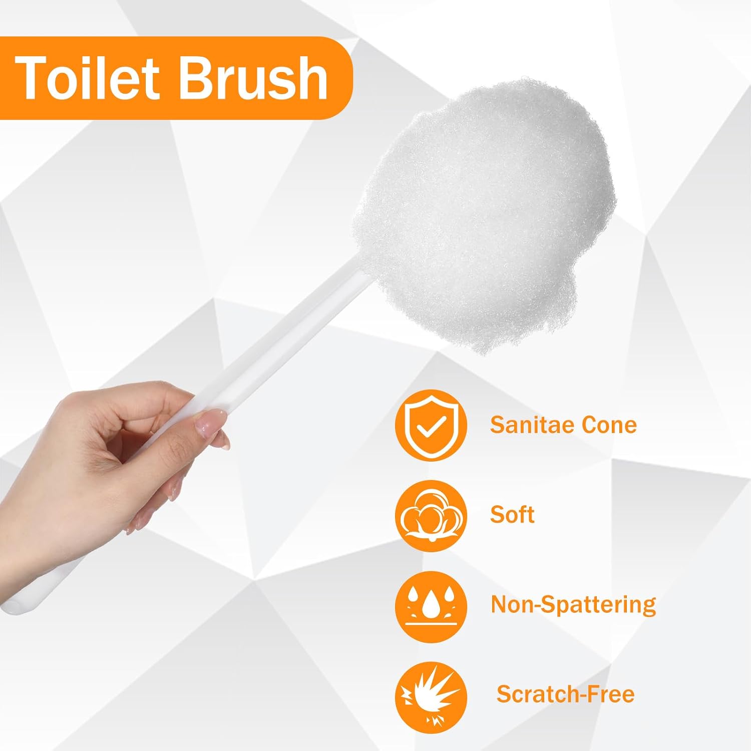 12 Pack 14 Inch Long Handled Toilet Bowl Brush image 3