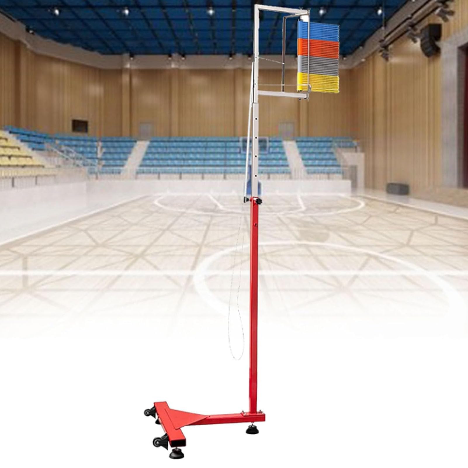 Trenażer skoków w pionie, Miernik skoku w pionie w szkole metalowej o regulowanej wysokości, Trener skoków w pionie dla sportowców sportowych, Tester skoków w pionie, Narzędzie do pomiaru,1.7-3.6m