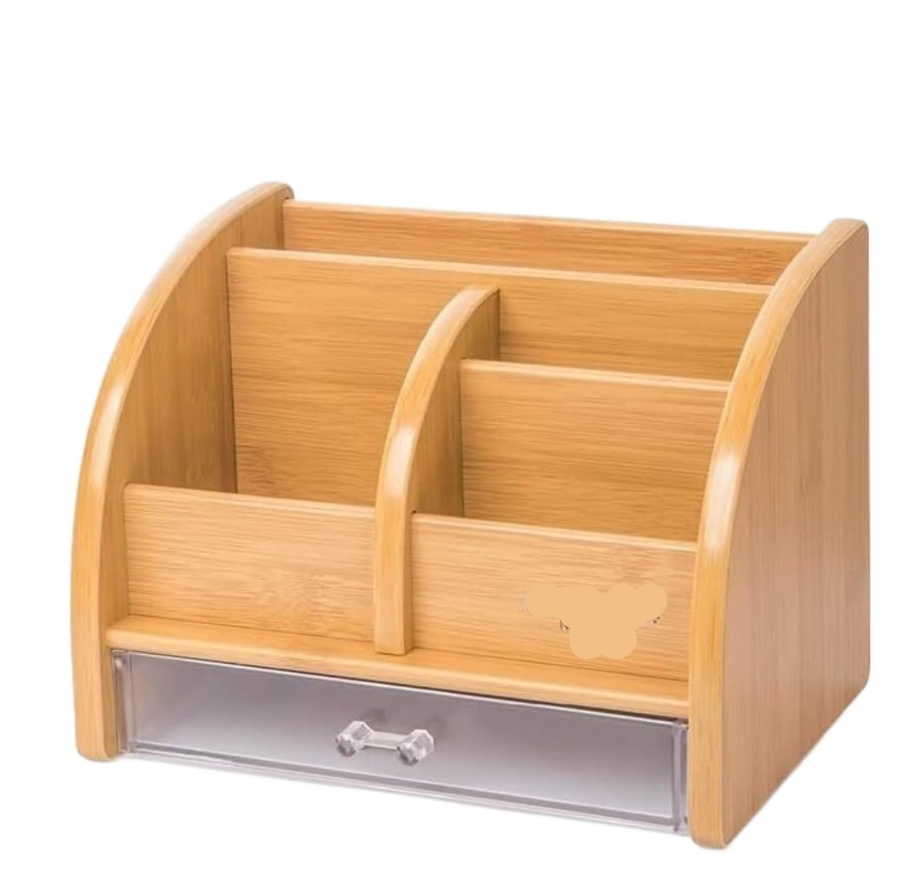 Organizzatore Scrivania Versatile Supporto per Portapenne Mobile per Organizer da Scrivania in bambù per La Scuola della Del'ufficio Domestico per Casa Domestico(20.5 * 14.8 * 15cm)