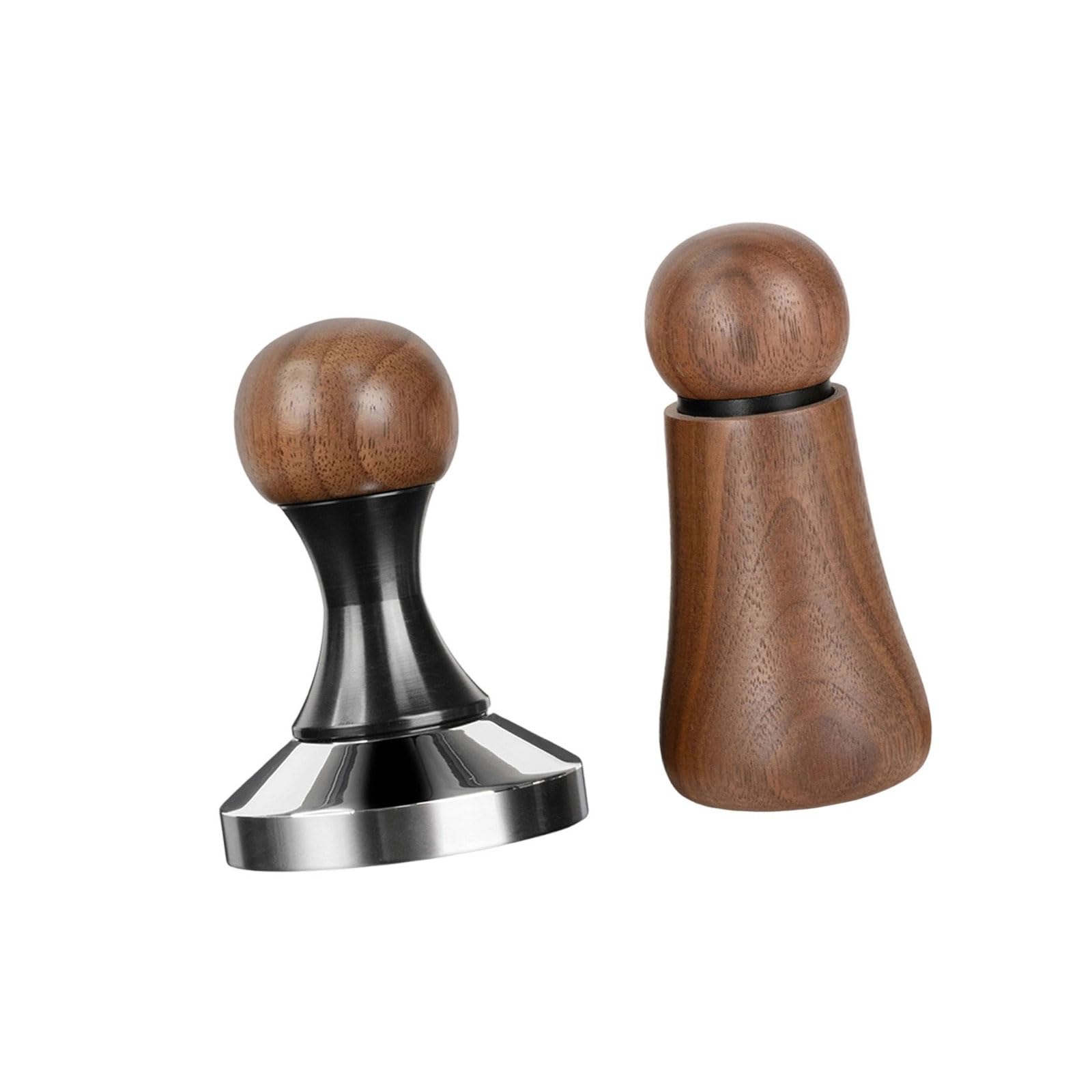 Tsophreniq Espresso Tamper Stainless Steel Coffee Press Coffee Needle Espresso Tamper Accessory Suitable for Portafilter Ergonomic Distribution Tool