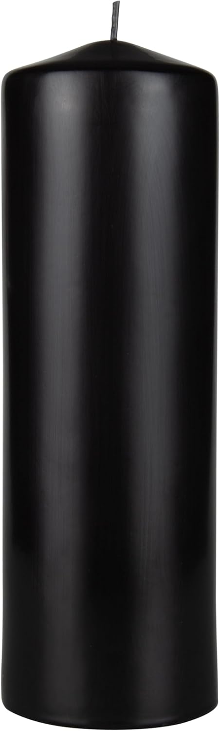 Mega Candles 6 pcs Unscented Solid Dome Top White Pillar Candles, Hand Dipped Overlay Wax Candle 3 Inch x 9 Inch, Home Décor, Spas, Weddings, Festivities, Party, Events, Memorials, Vigils, Prayers