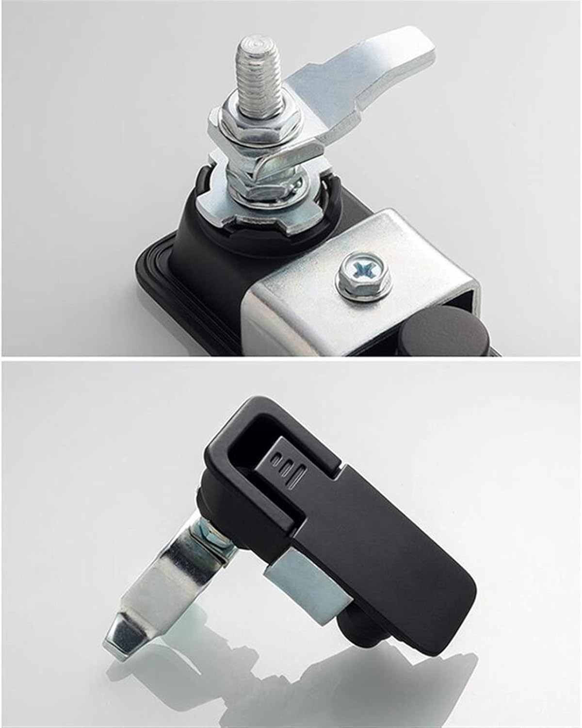 Compression Latch Professional Adjustable Zinc Alloy Flush Lever Lock Latch Replacement for Boat 1Pcs(62mm 3BK)