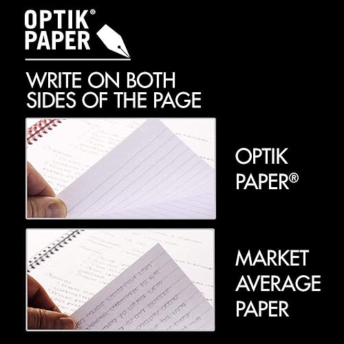 Miniatura 2 de Black n' Red Cuaderno de cubierta de polietileno de doble alambre, 11 x 8-1/2 pulgadas, negro/rojo, 70 hojas rayadas. Se vende como paquete de 5
