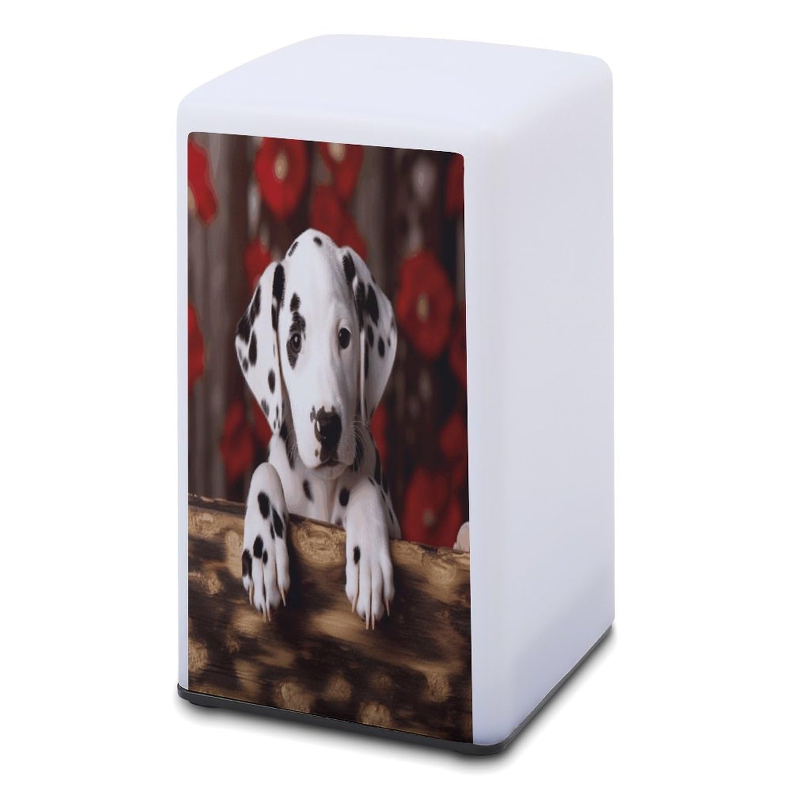 JTREHY Small Dalmatian Puppy Table Lamp for Bedroom Minimalist Nightstand Lamp Waterproof Eye Caring Table Lamp Modern Bedside Table Lamp for Living Room Bedroom Office