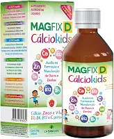 Magfix Cálcio Kids 240ml - Cálcio, Zinco e vitaminas D3, B6, B12, e C para crianças, sabor frutas vermelhas, auxilia na formação e manutenção de ossos e dentes