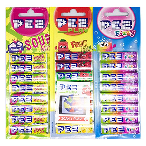 PEZ - Recambios de caramelo (3 unidades, 1 fruta, 1 picante, 1 amargo), PEZMIX1