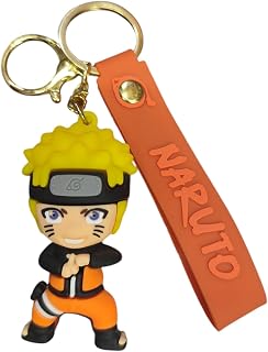 ACTINO NARUTO Silicone Keychains, Decorative Items Character Cartoon Keychains And Keyrings Set For School Bags, Bike, Car Birthday Gifts, Naruto Keychain for men & women, keychain for Boys & Girls