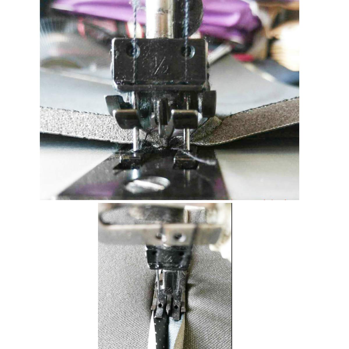 CKPSMS Brand - 1 Set#H02-0022A Walking Foot With Center Guide Fit For CONSEW 339/339RB Juki 1560 521 2NEEDLE Sewing Machine (Needle Size:1/4