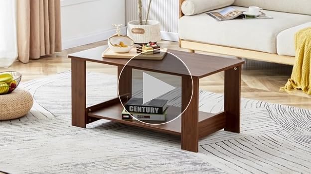 DH TEA TABLE WITH SHELF L ダークブラウン Amazon.com: Tribesigns 47.24