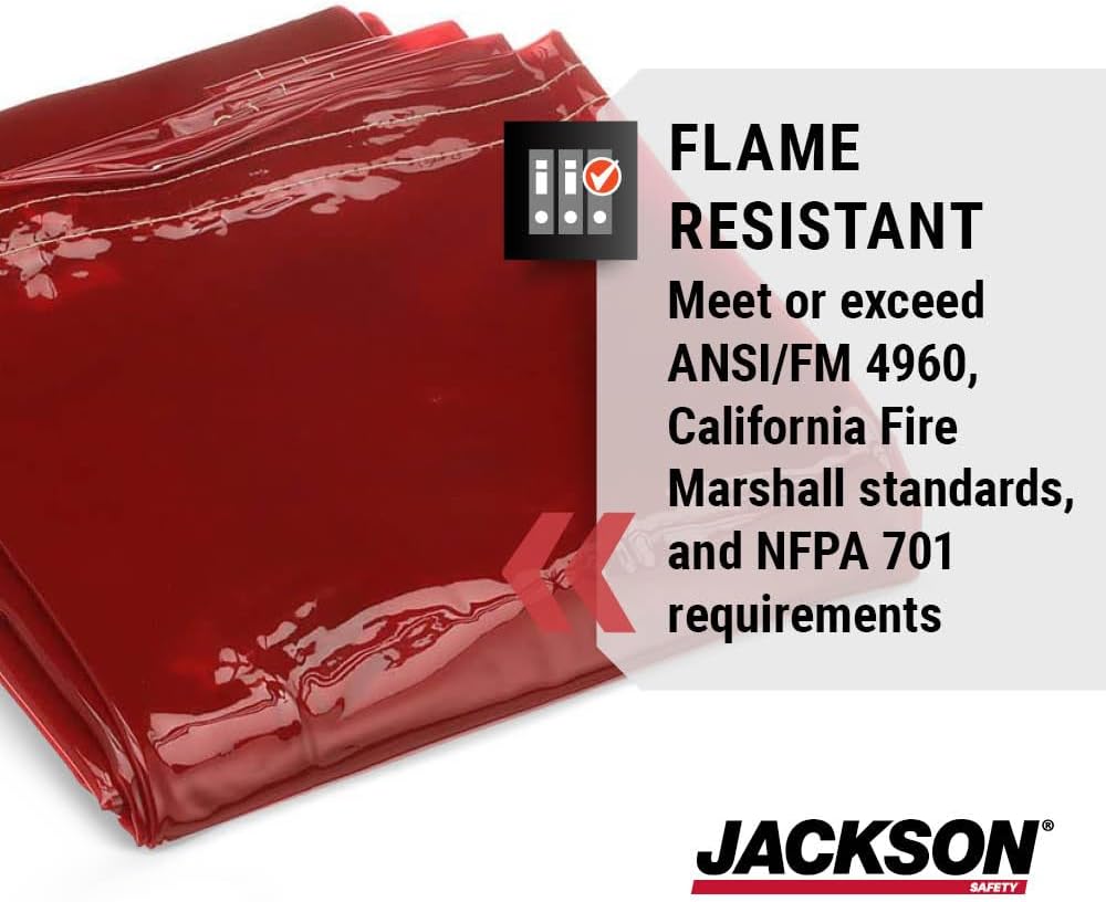 Jackson Safety Welding Curtain - Transparent Welding Screen - Multiple Colors & Sizes