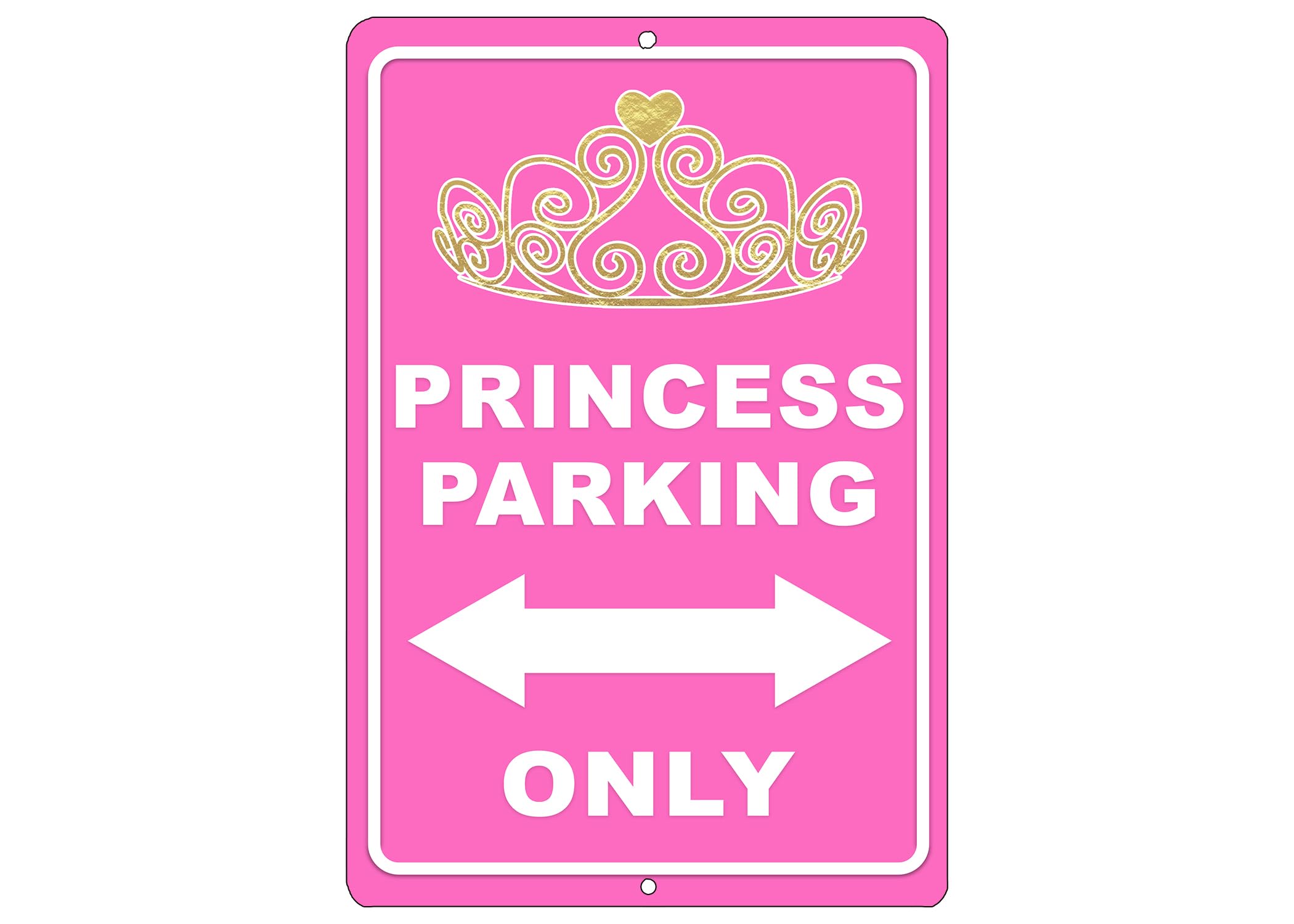 Scvgfdxzs Girls Tin-18 Funny Princess Parking Only Metal Tin Sign Wall Decor For Bedroom Her Daughter 8X12 Inch