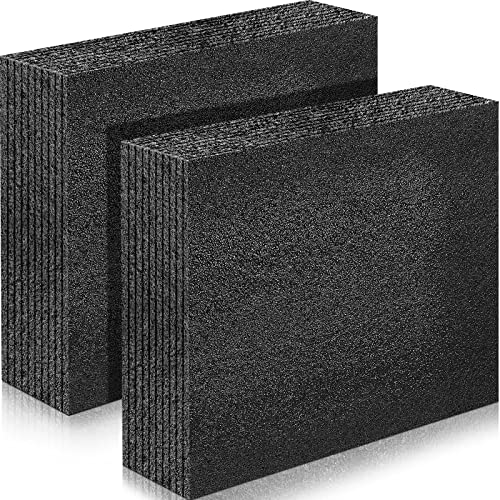 Hoolerry 2 Pcs Customizable Polyethylene Foam Packing Inserts for Cases Thick Polyethylene Cuttable Foam Sheet for Tool Box Camera Crafts Storage and Crafts (12 X 10 X 3.125 Black)