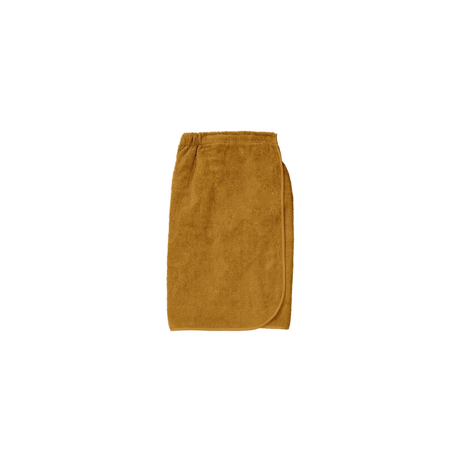 Pareo de baño de algodón 82x160 cm Soleil d'ocre Lagune color mostaza