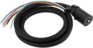 Conector del Cable del Cable de Remolque de 7 Vías Conector Alambre para Remolque Remolcador Vehículos Recreativos 2 Metros Es Hellcat 6 2L Supe Es Hellcat 6 2L Sobrealimentado OE El Reemplazo la