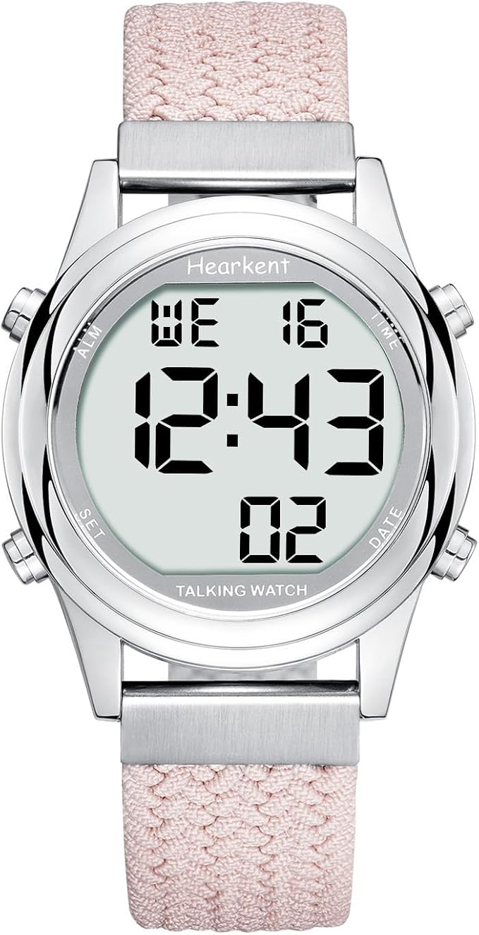 Hearkent Montre Parlante Pour Femme - Voix Française, Grands Chiffres Pour Malvoyantes, Aveugles Et Personnes Âgées