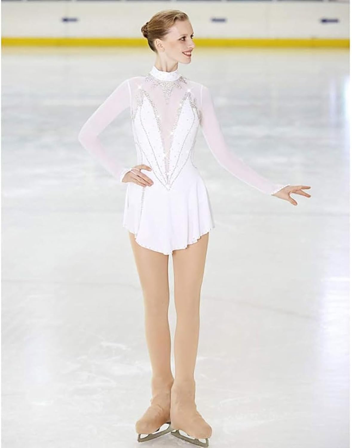 Figure Skating Competition Dress Girls' Ice Roller Skating Clothing Rhythmic Gymnastics Leotards for Performance