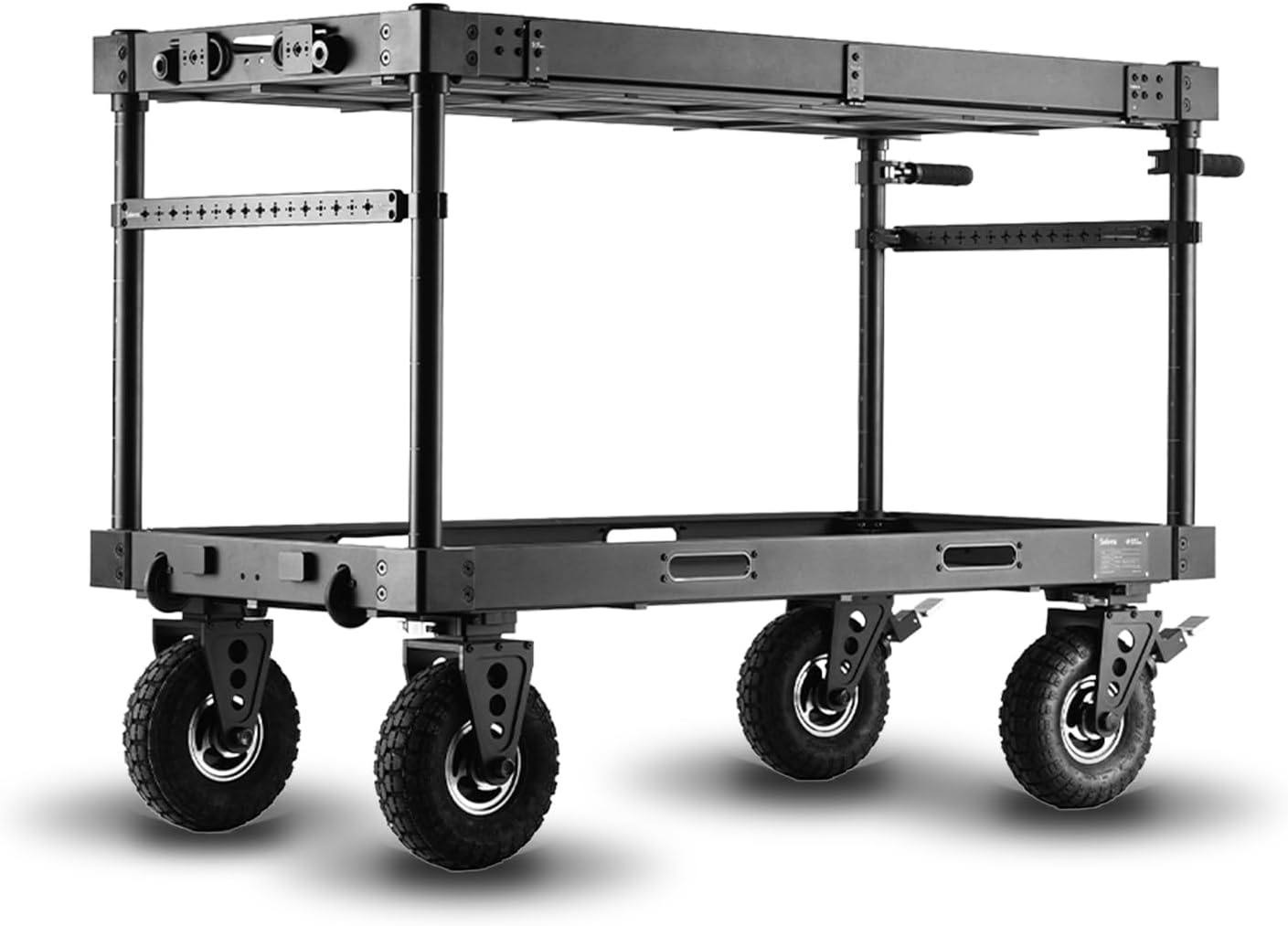 Selens 55" Video Production Camera Cart, Modular Quick Install Mobile Workstation for Production Film/Video/Photography/Live, Secure Storage and Move Equipment with 200kg/440lb Payload(SCF2-CW55)
