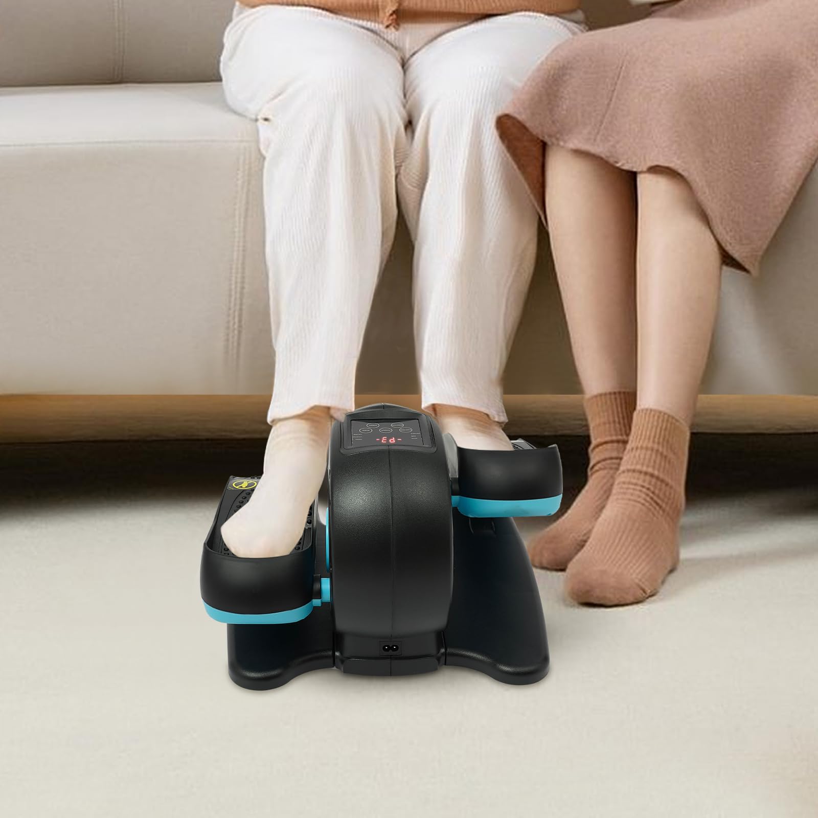 Mini trainer ellittico elettrico per casa, sottotano con telecomando, schermo LCD, velocità regolabile, stepper per anziani e adulti