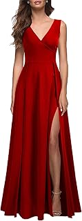 MUSHARE Women's Sleeveless Split Formal Dress