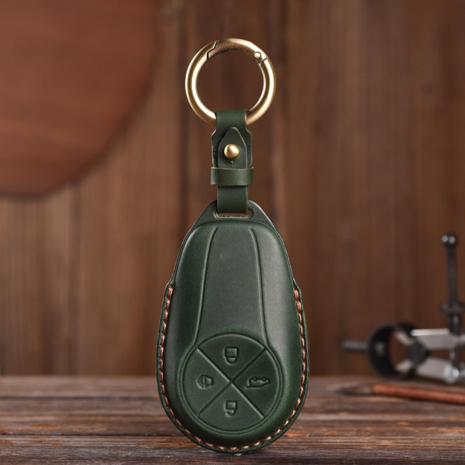 Funda de cuero para mando de coche NIO con protector y estuche 7