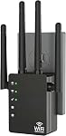 Dual Band 5GHz/2.4GHz WiFi Extender, WiFi Booster, WiFi Extender Signal Booster, Covers 12880 Sq.ft, Supports 105 Devices, Internet Extender WiFi Booster for Home