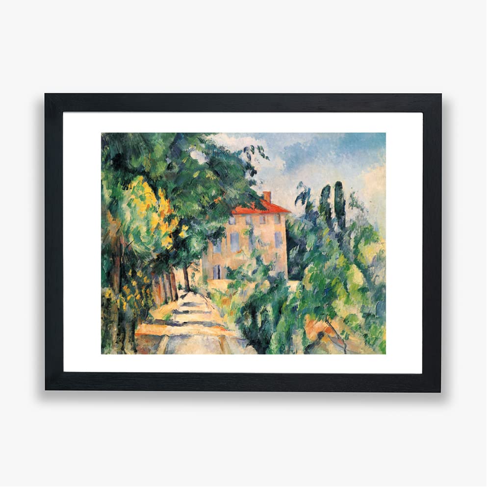 Impression murale Paul Cézanne Chemin vers la maison affiche giclée grand format