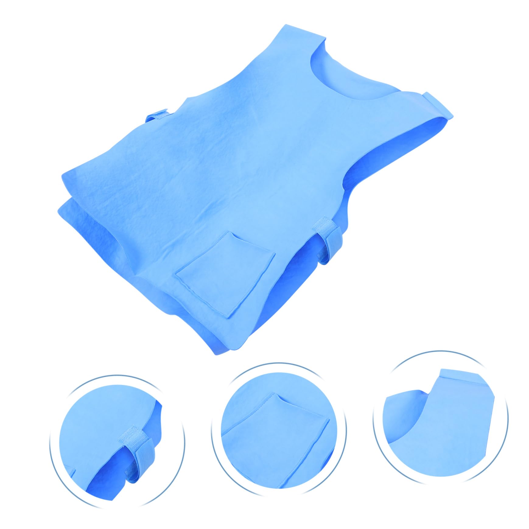 WOONEKY Giubbotto refrigerante per uomo e donna, leggero assorbimento acque, attività estiva sport viaggi ambienti caldi, Blu, 60x40x0.3CM