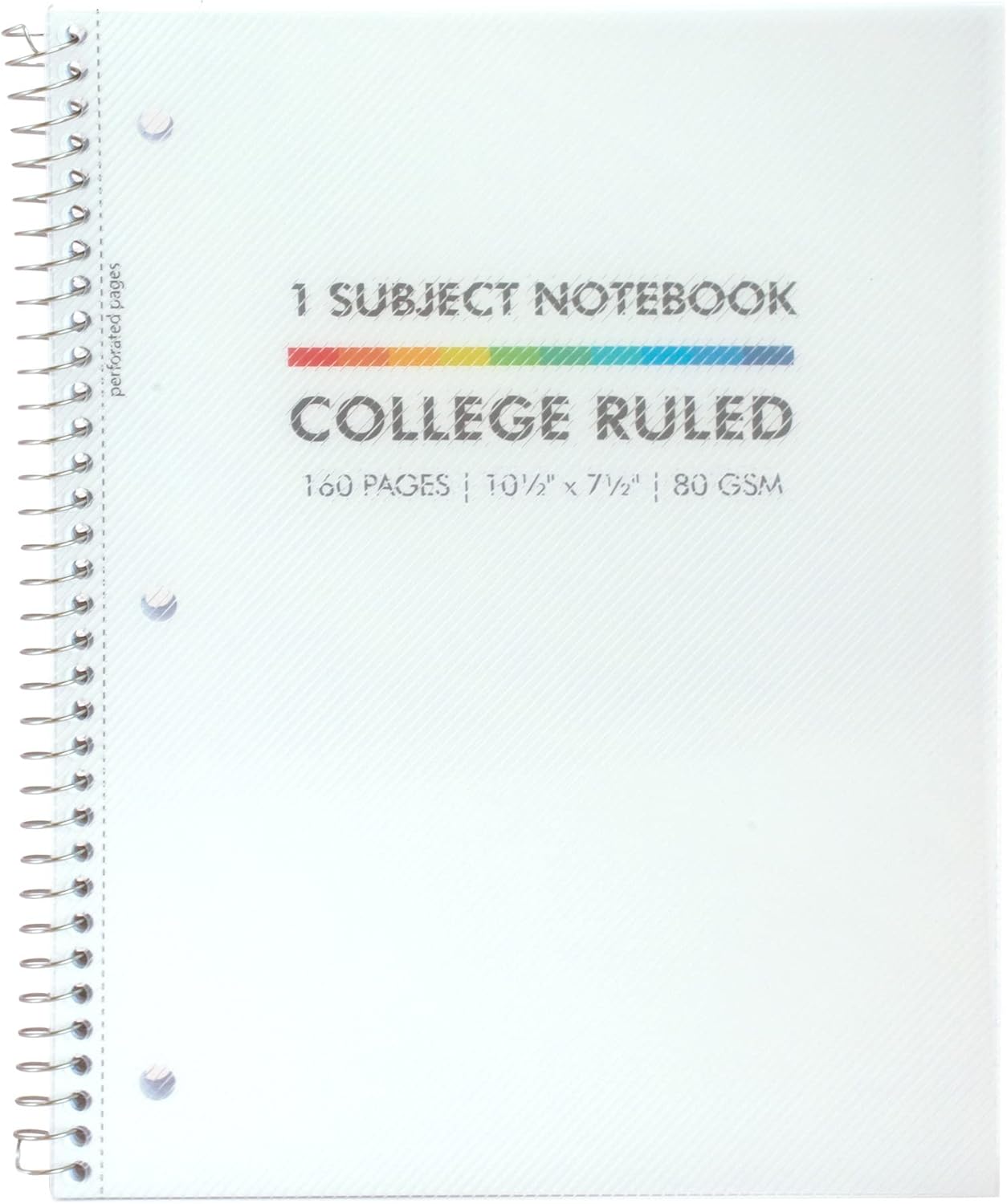 Pukka Pad, Single Subject Basics Notebook 15 Pack – 10.5 x 7.5in –Wire Bound Notepads with 160 Pages, 80 Sheets of 80GSM Paper – Features 3-Hole Punch Margins and Clear Polypropylene Cover