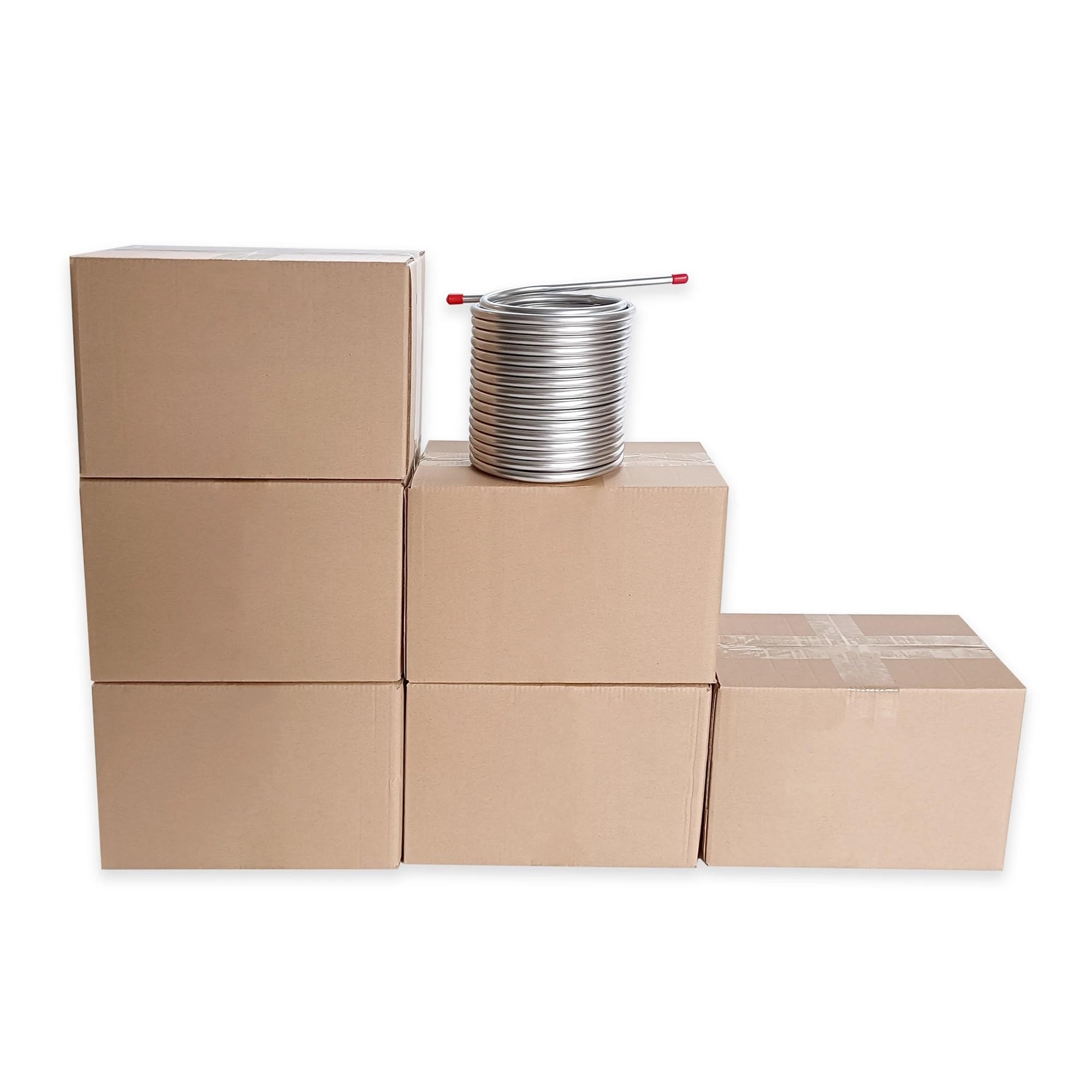 Scambiatore di calore, Raffreddatore For Mosto D'acqua For Birra A Doppio Strato, Serpentina Di Raffreddamento Da 14 M Di Lunghezza, Acciaio Inossidabile 304 For Uso Alimentare, Serpentina Di Raffredd