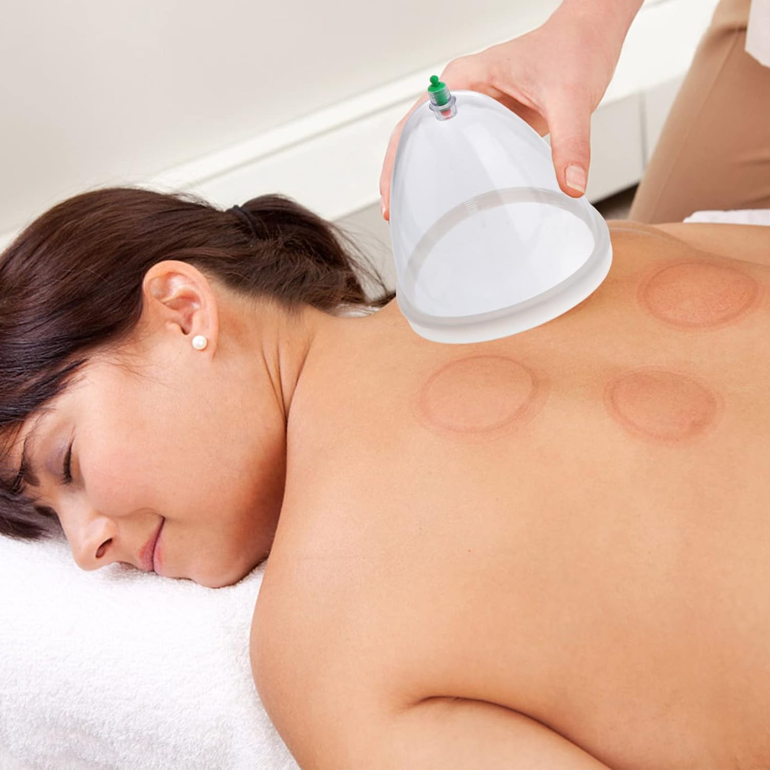 Negative Pressure Vacuum Cupping Device 5.07 Inch Body Massage Tool for Neck Shoulder Back Pain Relief and Circulation Improvement - Image 5