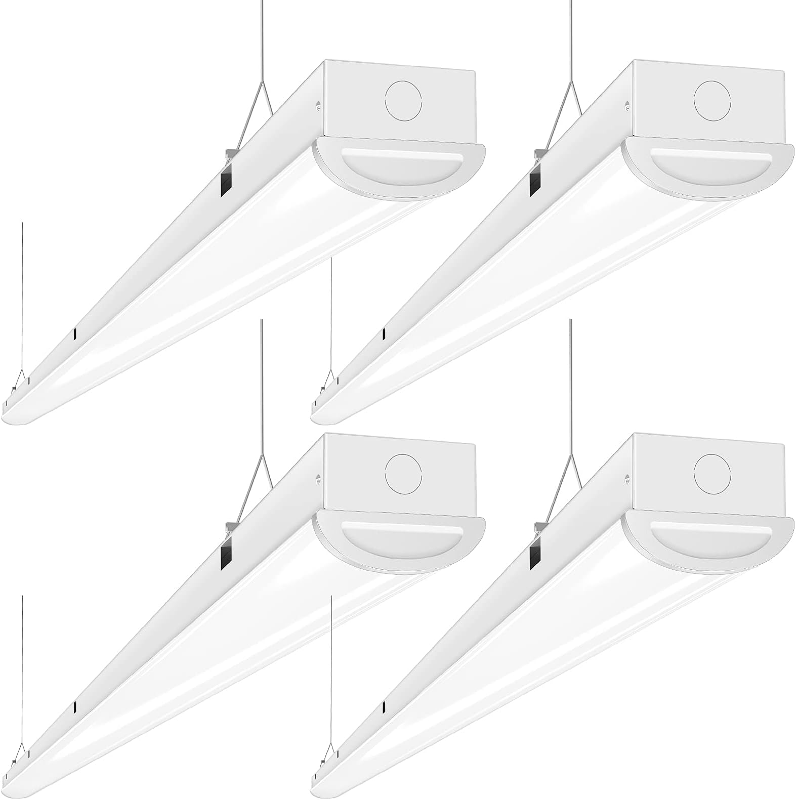 110W 8FT LED Shop Lights 8 Foot Linear Strip Light, 12000 Lumens, 5000K, 8' LED Light Fixtures for Garage, Warehouse, Supermarket, Commercial Grade, Fluorescent Tube Replacement, 4 Pack