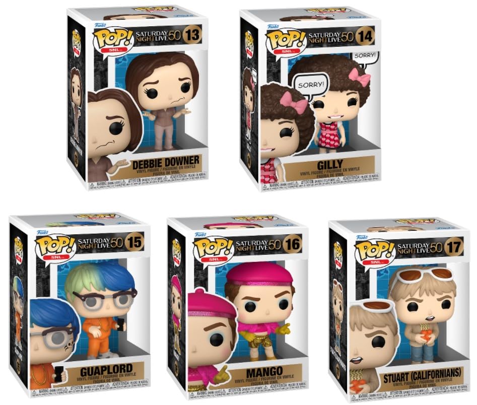 Figuras Funko Pop Saturday Night Live 50 aniversario set de 5 vinilos de coleccion