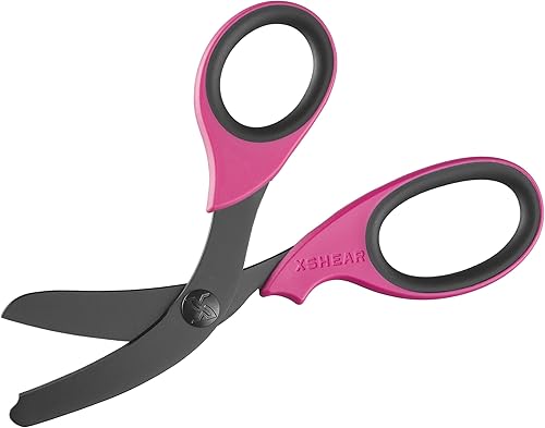 Miniatura 2 de xShear Tijeras de trauma de servicio extremo de 7.5 pulgadas, cuchillas recubiertas de titanio negro, las tijeras perfectas para paramédicos,