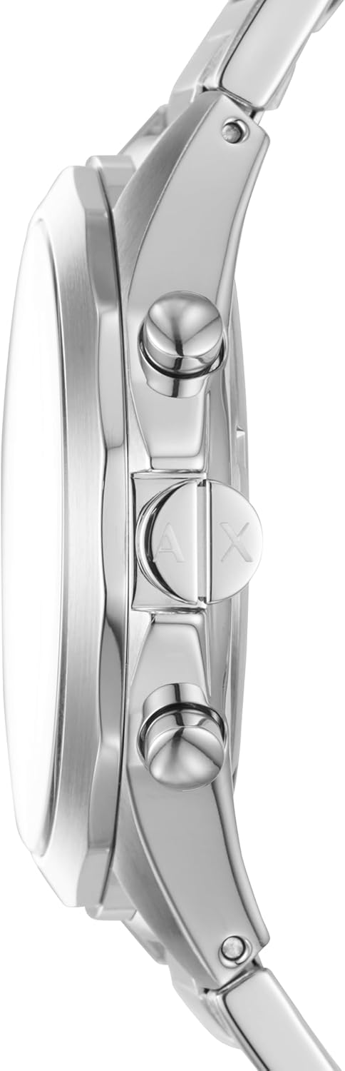 A|X Armani Exchange Chronograph Watch for Men with Stainless Steel, Silicone or Leather Band - Image 4