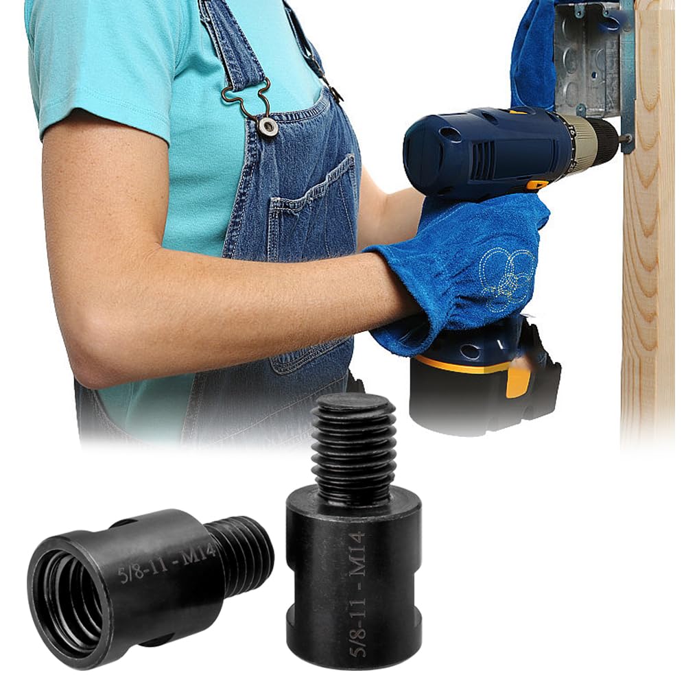 Adaptateur Filetage Pour Meuleuse D'Angle - M14 Femelle Vers 5/8-11 Mâle - Acier Carbone - Pour Disques Et Outils