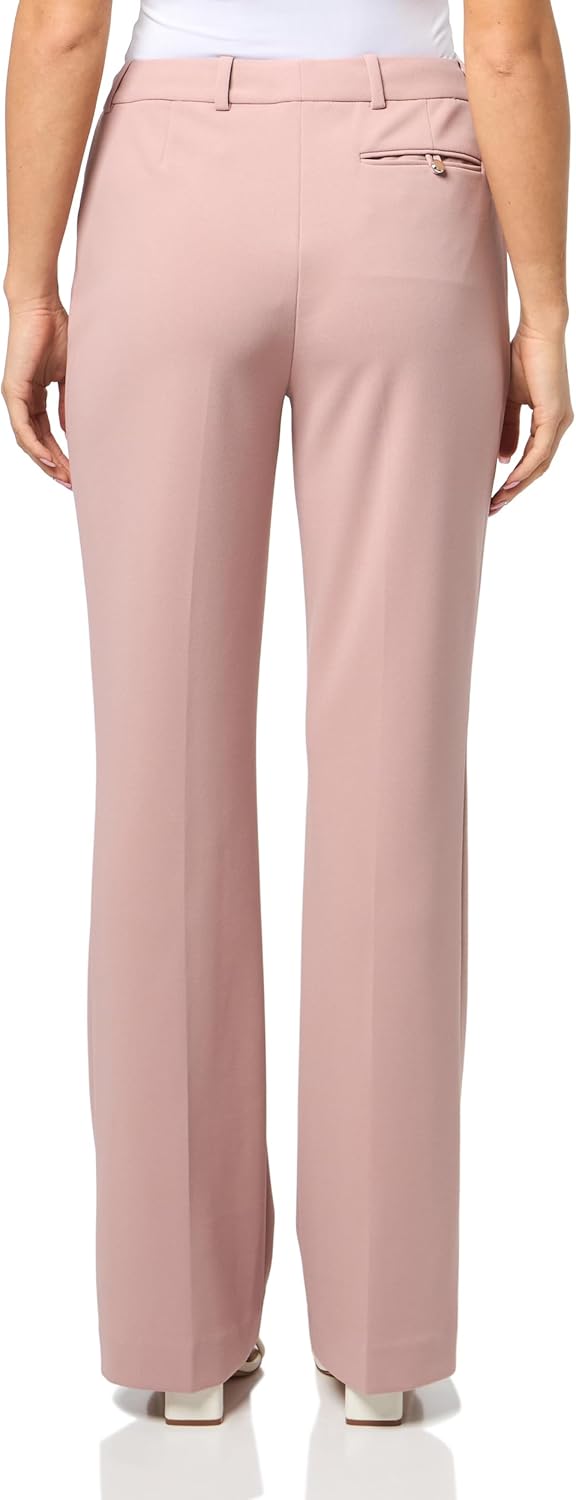 Calvin Klein Women's Mid Rise Wide Leg Belt Detail Pant